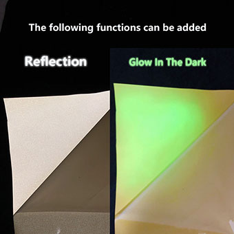 Glow In The Dark and Reflective Silicone Vinyl